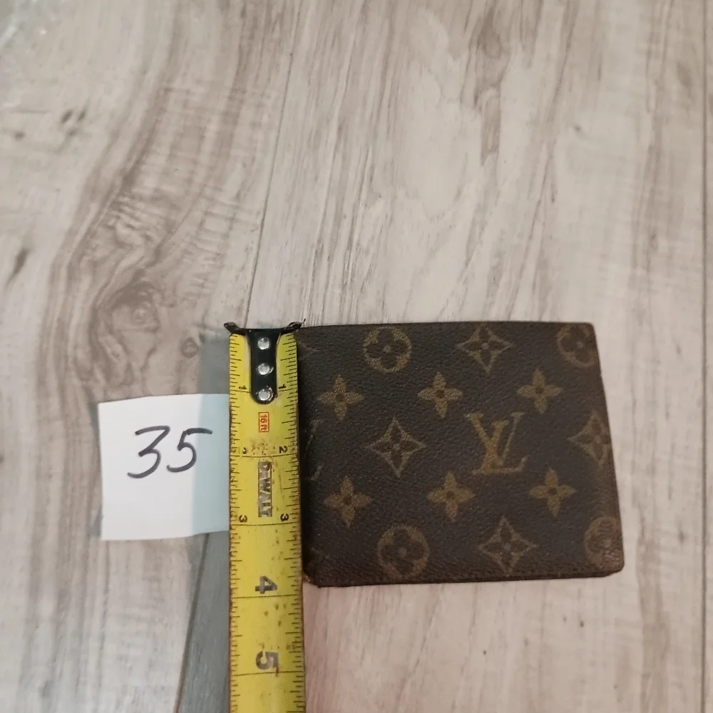 Louis Vuitton Monogram Billfold Wallet Card Slots/Coin Pouch/l